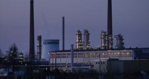 The PCK oil refinery in Schwedt, Germany. Photograph: Sean Gallup/Getty