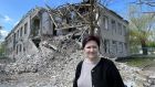 Alla Barsehyan, head doctor of the hospital in Bashtanka in southern Ukraine, which was hit by a Russian missile on April 19th. Photograph:  Daniel McLaughlin