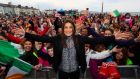 Katie Taylor’s homecoming in Bray in 2019. Photograph: Tommy Dickson/Inpho