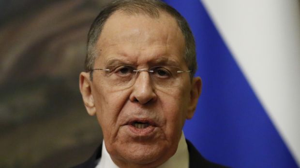 Lavrov stated that Nato’s vocal support of Ukraine stands in the way of reaching a political deal to end the conflict. Photograph: Epa/Yuri Kochetkov
