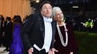 The gilded age: Elon Musk and his mother Maye Musk arrive for the 2022 Met Gala in New York on Monday. Photograph: Angela Weiss/AFP