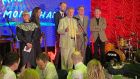 Phil Coulter announcing the winner of the Monaghan anthem contest Let This Be the Day by Tim O’Riordan 