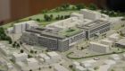 A model of the new National Maternity Hospital on the St Vincent’s campus.  Photograph: Gareth Chaney/Collins