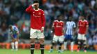 Manchester United’s Cristiano Ronaldo during his team’s defeat to Brighton and Hove Albion. Photograph: Bryn Lennon/Getty Images