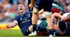 Leinster’s Johnny Sexton during Saturday’s win at Welford Road. Photograph: Ryan Byrne/Inpho