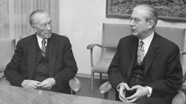 Konrad Adenauer and Hans Globke