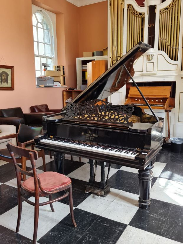 A Steinway piano and organ were also up for offers. Photograph: Patsy McGarry/The Irish Times