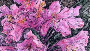 Rhododendron, the most intractable weed of Ireland’s natural parks. Drawing by Michael Viney