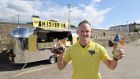  Paolo Cafolla recently opened a new ice-cream and coffee trailer on Dun Laoghaire pier. Photograph: Nick Bradshaw/The Irish Times