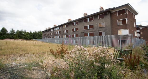 Almost all of the new homes at O’Devaney Gardens will be apartments, with just 43 houses and duplexes. Photograph: Tom Honan for The Irish Times