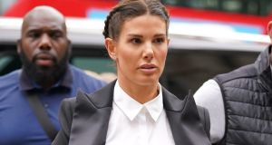 Rebekah Vardy, who   is suing Coleen Rooney for libel, outside London high court. Photograph:  Yui Mok/PA Wire