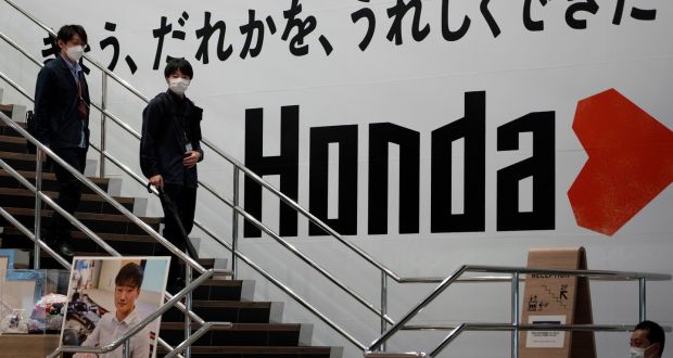 Japan’s Honda Motor on Friday forecast a 7 per cent fall in annual earnings, instead of an expected rise. Photograph: Franck Robichon/EPA