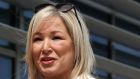 Sinn Féin’s vice-president Michelle O’Neill: ‘I will be telling Boris Johnson that unilateral action deepens political instability and economic uncertainty and must not happen.’    Photograph:  Sam Boal/PA 