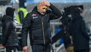 Napoli’s head coach, Luciano Spalletti. Photograph: Alberto Pizzoli/AFP via Getty 