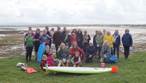 Some of the participants in Coastwatch’s ‘discovery field trip’ to Quilty Bay in Co Clare.