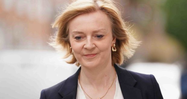 UK foreign secretary Liz Truss told a US audience three years ago that the impact of a no-deal Brexit on Ireland would only ‘affect a few farmers with turnips in the back of their trucks,’ Photograph: Kirsty O’Connor/PA Wire