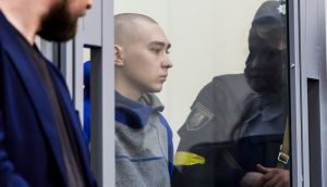 The 21-year-old soldier could get life in prison if convicted of shooting a Ukrainian man in the head through an open car window in a village in the northeastern Sumy region on February 28th. Photograph: EPA/TANYA GORDIENKO