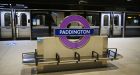 Paddington Station on the   Elizabeth Line which was unveiled this week by  Transport For London. Photograph: Neil Hall/EPA
