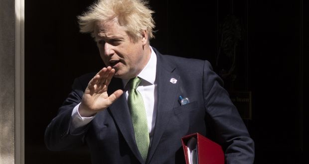 British PM Boris Johnson was fined last month for attending a gathering in the prime minister’s office to celebrate his 56th birthday in June 2020. Photograph: Dan Kitwood/Getty Images