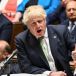 British prime minister Boris Johnson speaking  in the House of Commons, London.  Photograph: UK Parliament/Jessica Taylor/PA Wire 