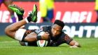 Lukhanyo Am of the Sharks: he comes straight back into the team after returning from Japan. Photograph: Getty Images