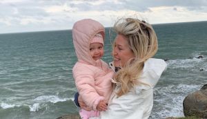 Suzanne Domotor with her daughter Ella: 'It’s so unfair, that such a bubbly, outgoing little personality is just not equipped for meeting people.'
