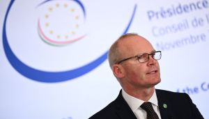 IMinister for Foreign Affairs Simon Coveney pictured  in Turin. Photograph: Marco Bertorello/AFP via Getty Images