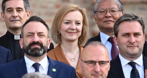 UK foreign secretary Liz Truss says the aim is not to scrap the protocol completely. Photograph: Marco Bertorello / AFP via Getty