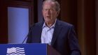 George W Bush denounced ‘the decision of one man to launch a wholly unjustified and brutal invasion of Iraq’