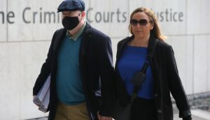 Former solicitor Michael Lynn (53) and his wife Brid. He has been accused of the theft of around €27 million from seven financial institutions. Photograph: Collins Courts
