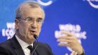 Francois Villeroy de Galhau, governor of the Central Bank of France,  at the World Economic Forum in Davos. He said Europe’s economy was showing itself to be quite resilient. Photograph: EPA/Laurent Gillieron