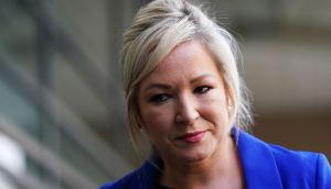 Sinn Féin vice-president Michelle O’Neill: ‘If the democratic outcome of the election is respected I would be the First Minister of the Northern Ireland Executive.’ Photograph: Brian Lawless/PA