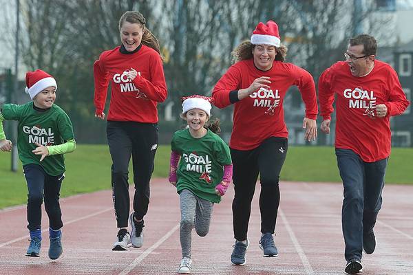 Thousands of people take part in Goal Mile this Christmas