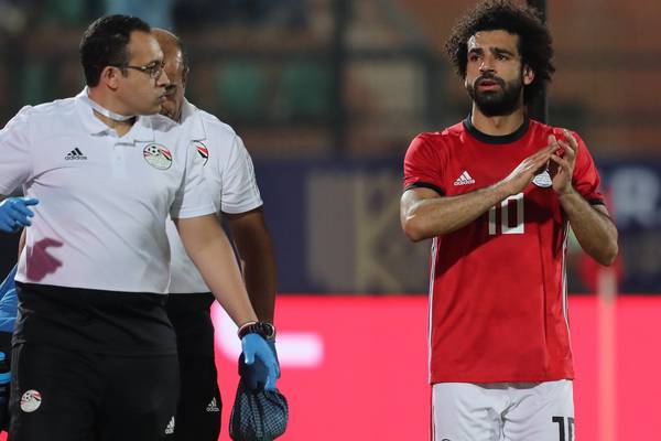 Salah scores direct from a corner but limps off on Egypt duty