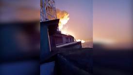 Eyewitness footage captures Russian missile hitting Ukraine's largest dam