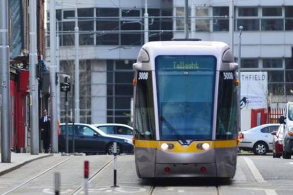 Luas red line reopens after morning suspension in city centre