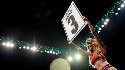 I’m put off by ring card girls – it takes away from the seriousness of sport