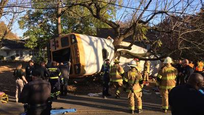 Tennessee school bus crash leaves at least six children dead