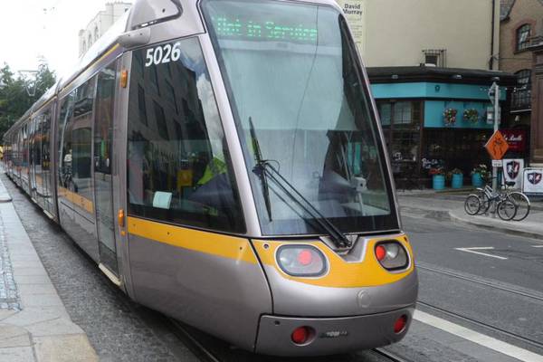 Part of Red Luas Line down due to overhead cables ‘technical fault’