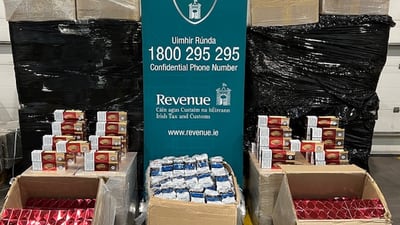 Revenue seizes chewing tobacco foiling potential loss of nearly €543,000 to exchequer