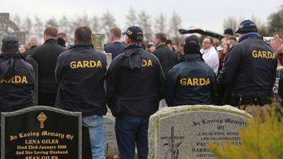 Major Garda presence at Vincent Ryan funeral in Dublin