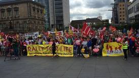 Belfast  anti-abortion demonstration draws thousands