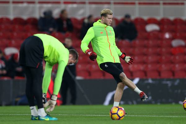 Lorus Karius dropped for Liverpool’s clash with Middlesbrough