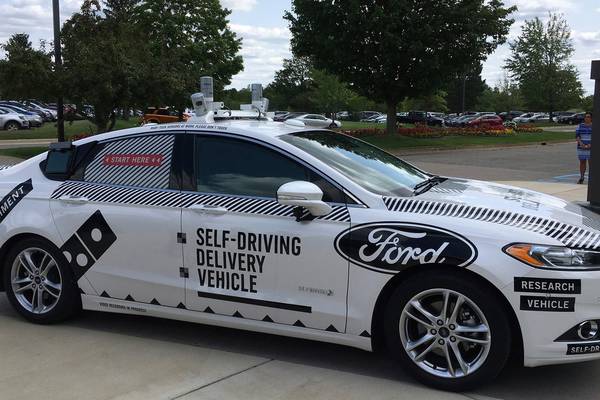 Trials of self-driving pizza delivery cars get under way