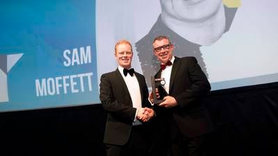 Monaghan entrepreneur Sam Moffett wins Future Leader category at The Irish Times Business Awards