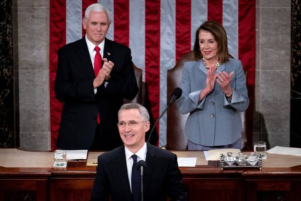 Stoltenberg makes staunch defence of Nato in address to Congress
