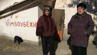 In bomb shelters, homeless of Donetsk prepare for cruel winter