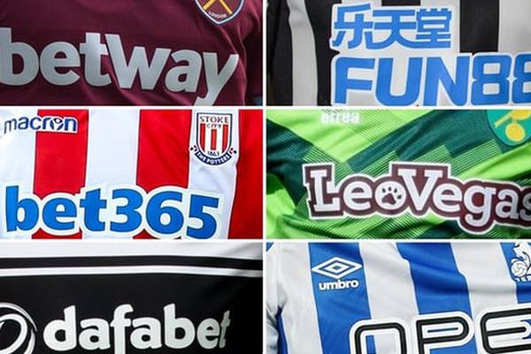 Numbers of clubs sponsored by gambling firms still on the rise
