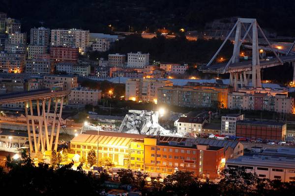 Genoa bridge collapse kills at least 35 as search for survivors continues