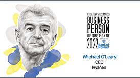 Michael O’Leary named as Irish Times Business Person of the Month for November